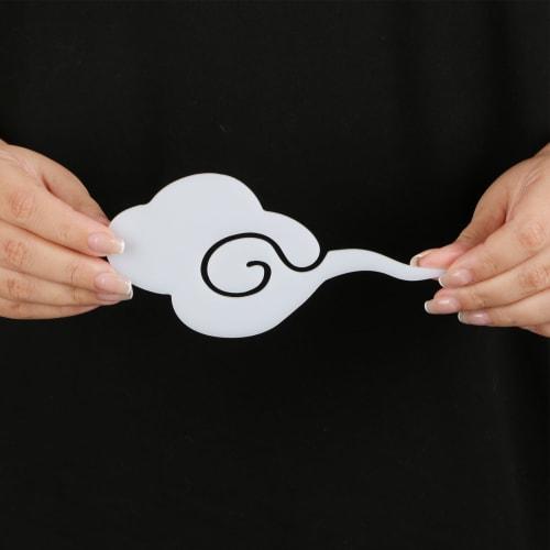 YTOPRO Shinto Shrine Cloud Ceiling Stickers, Removable Acrylic Cloud Letters with Double-Sided Tape, White, Approx. 3mm Thick (Cloud A) for Shinto Shr