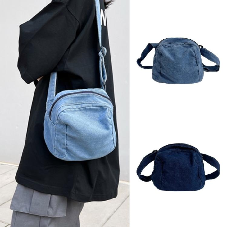 Denim Shoulder Bag Casual Handbag Women Girls Men Travel Crossbody Bag Tote Bags