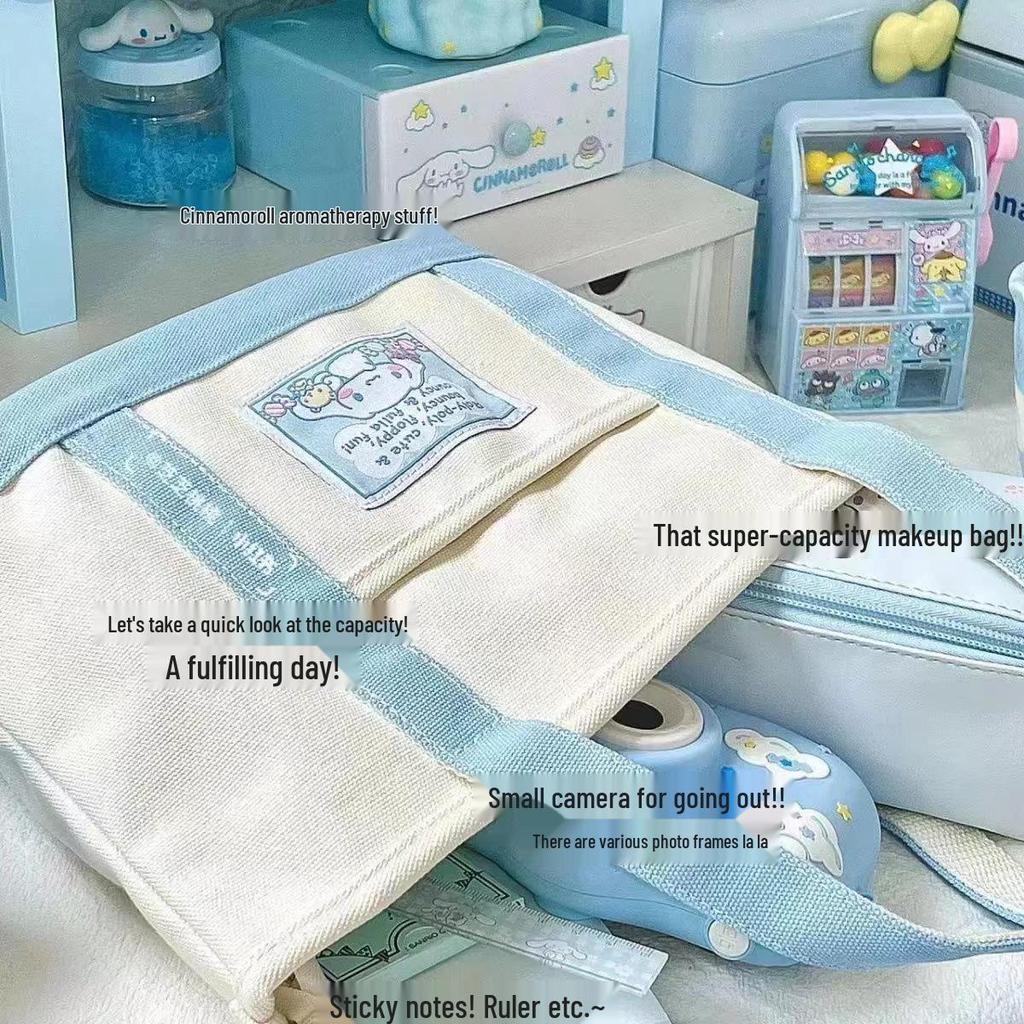 Women's Large Capacity Canvas Tote Bag for School and Tutoring