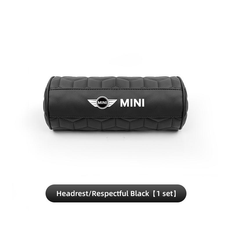 

Car Round Leather Neck Protection Memory Cotton Headrest For BMW Mini Works Cooper F54 F55 F56 F57 F60 R50 R52 R53 R55 R56 R57