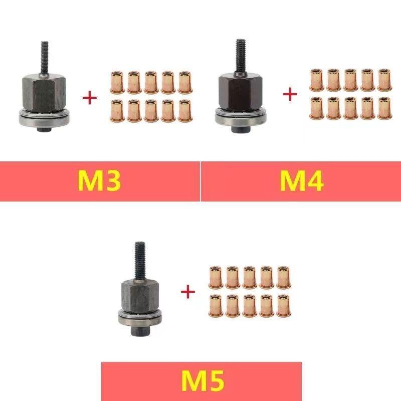 Manual Blind Rivet Nut Tool for Sheet Metal & Car License Plates