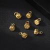 Sand Gold Butterfly Enamel Pendant with Strong Color Retention - DIY Jewelry Accessory