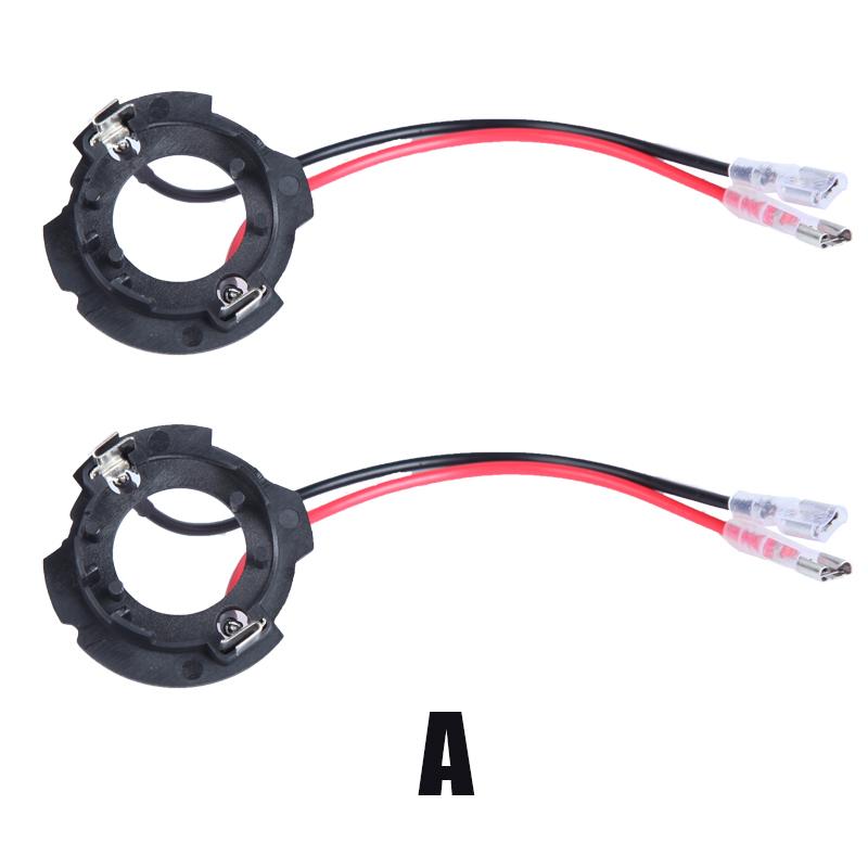 DAWNKNIGHT 2PCS H7 Led Headlight Socket Adapter H7 Led Car Socket Base L17-A L17-B L17
