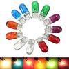 10Pcs Automotive T5 Halogen Bulb Single & Dual Filament Amber Bulb 12V 1.2W Brake/Signal/Licence Plate Light Auto Accessories
