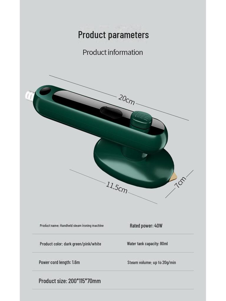 Tragbares Dual-Use Handdampfbügeleisen für Nass-/Trockenbügeln