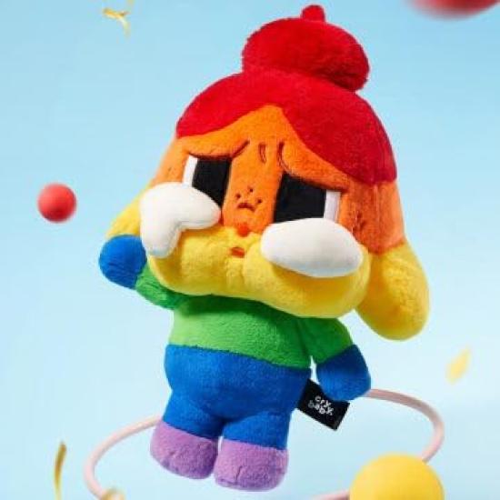 POP MART CRYBABY CHEER UP, BABY! Plush (POP MART / Rainbow Design / Gift & Collection)