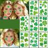 Pack of 10 Patrick' s Day Shamrock Tattooed Perfect for Sensitive Skin Easy Apply Waterproof Sticker for Celebration