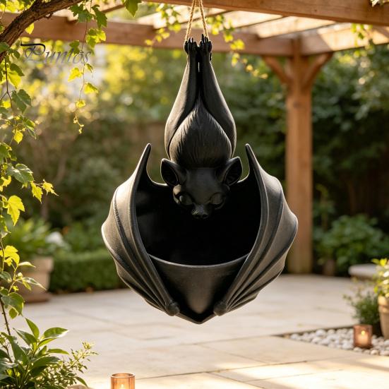 Vetplanten Pot voor Planten 3D Geprint Hangende Vleermuis Plantenbak, Vormgegeven Bloempot, Creatieve Halloween Bloempot Bloempotten, Gotische Houder Binnen Buiten