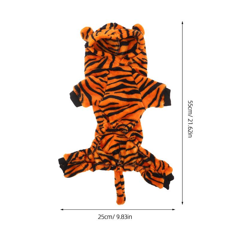 Pet Hoodie Winter Dog Autumn Clothes Warm Puppy Halloween Christmas New Year Dog Lover Cat Owner Christmas Dog Clothes Tiger