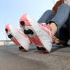 Vierrädrige Sportschuhe für Kinder Abnehmbare flache Schuhe Kinder Rollschuhe Rollschuhschuhe für Kinder Mädchen Skate Schuhe
