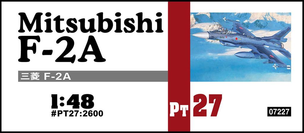 Hasegawa Scale Mitsubishi Air Force Plastic Model Kit PT27 1/48 F-2A Self-Defense