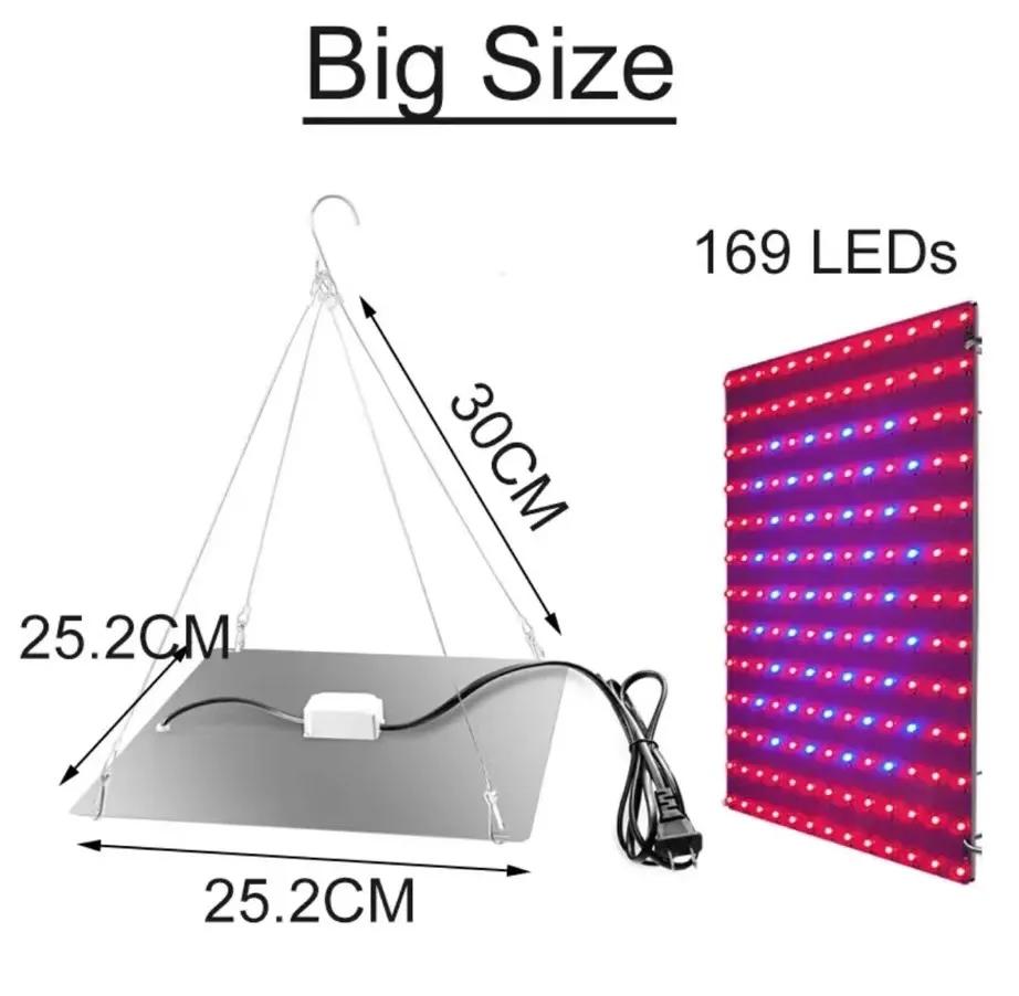 LED Plant Grow Light 169LEDs Full Spectrum Hydroponic Greenhouse Plants Growing Lamp Veg Flower Indoor Ultrathin Panel Phytolamp