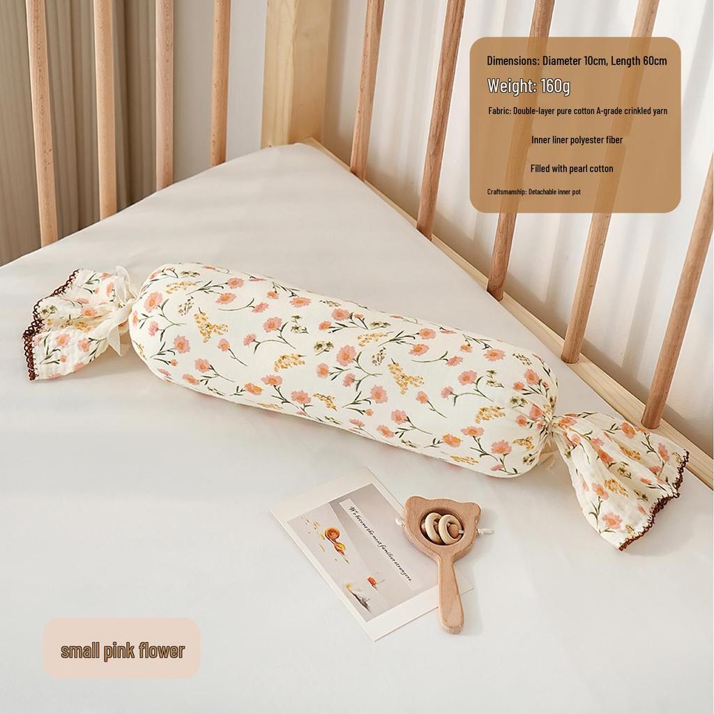 Almohada de Soporte Lateral para Dormir para Niños - Almohada Cilíndrica de Algodón Puro para Abrazar