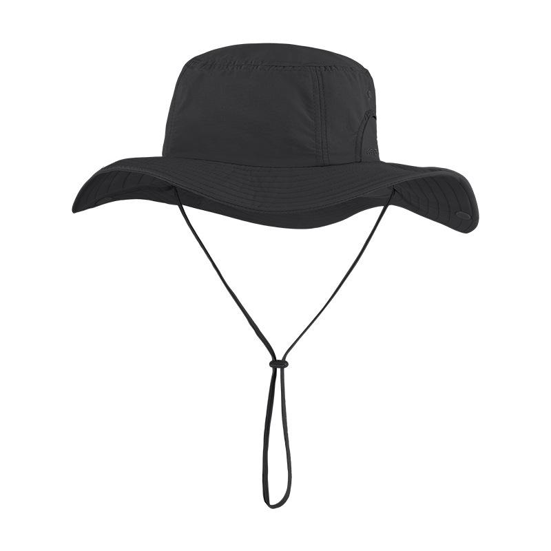 Sun hat men's summer outdoor fishing hat men's sunscreen hat face cover UV protection breathable big eaves bucket hat