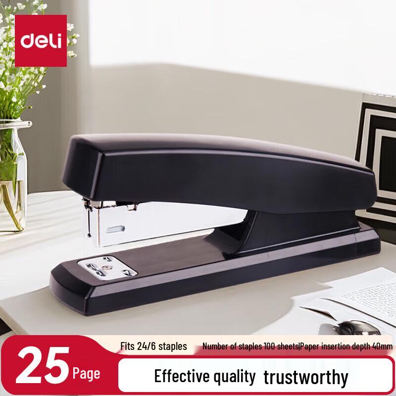 Deli 0425 Medium Stapler чёрный