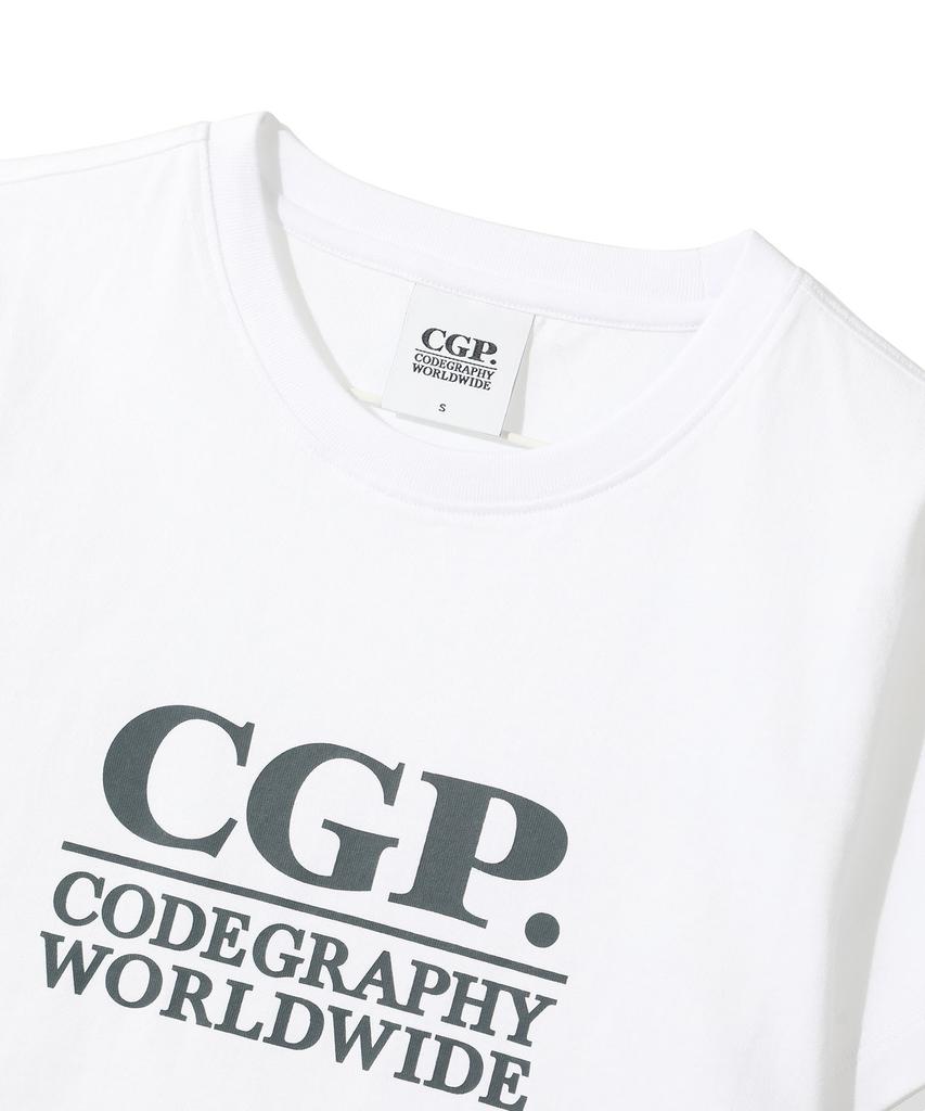 CGP (Women) Square Logo Short Sleeve T-Shirt_White