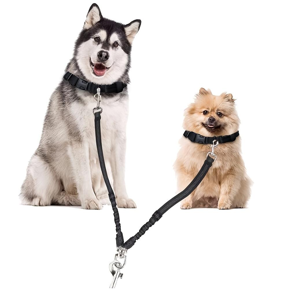 [Sicherer Hunde-Autosicherheitsgurt] Dualer Hunde-Autosicherheitsgurt mit verstellbarer Schnalle | Nylon Elastisches Bungee Reflektierende Kopfstützen-Rückhaltevorrichtung - Sicher