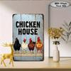 Metal Poster Wall Art Vintage Chicken Coop Decor Farmhouse Humor Sign