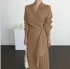 Vintage Style Womens Formal Dress With Pleated Design For Elegant Occasions