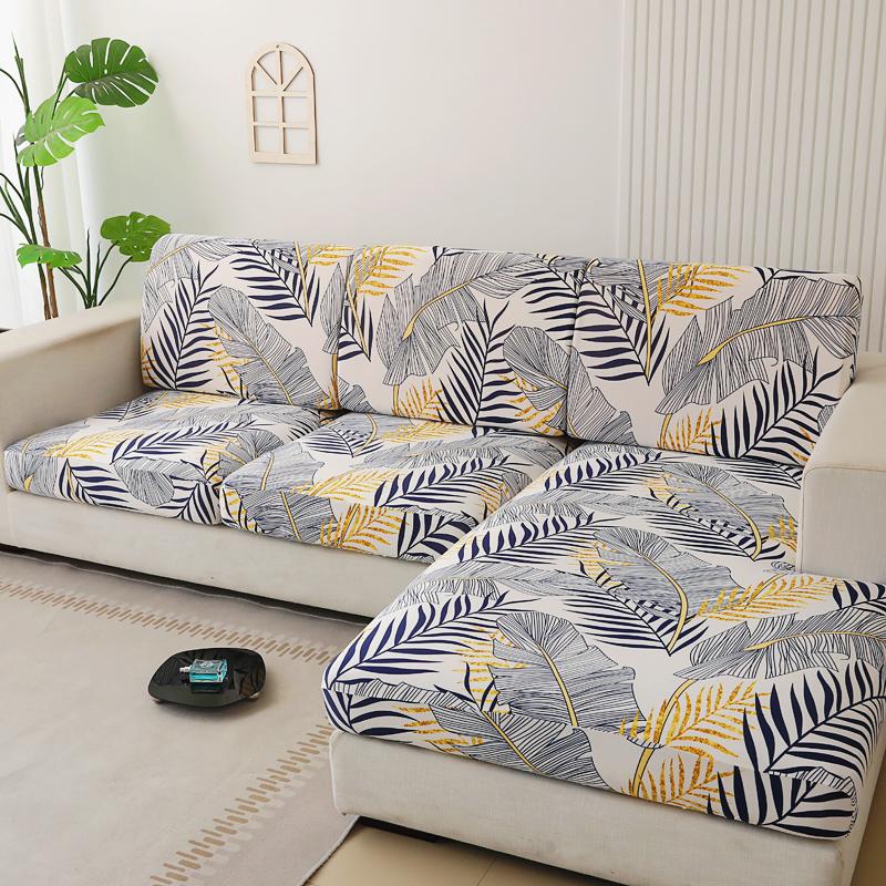 

Эластичный чехол на подушку сиденья дивана, элегантный и удобный, подходит для двухместного дивана, 3-местного дивана, шезлонга, одинарного дивана, легко чистится, домашний декор 1pc Enlarge Size-S