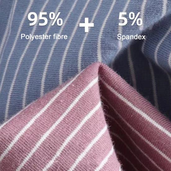 Men Boxer Underwear Mid-rise Striped Print Patchwork Color Thin Shorts Briefs Quick Drying U-convex Panties