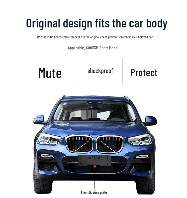 Manshi Front License Plate Holder for BMW G08 X3/X4 M Sport