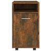 VidaXL Armoire appoint à roues Chêne fumé 33x38x60cm Bois d'ingénierie815852