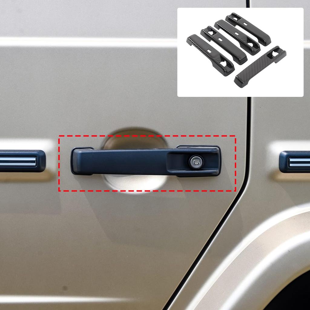 Car Door Handle Protector Exterior Door Handle Door Handle Exterior Car Set Fiber Mercedes-Benz G-Class (2025-Present) Panels, Covers, Stickers,