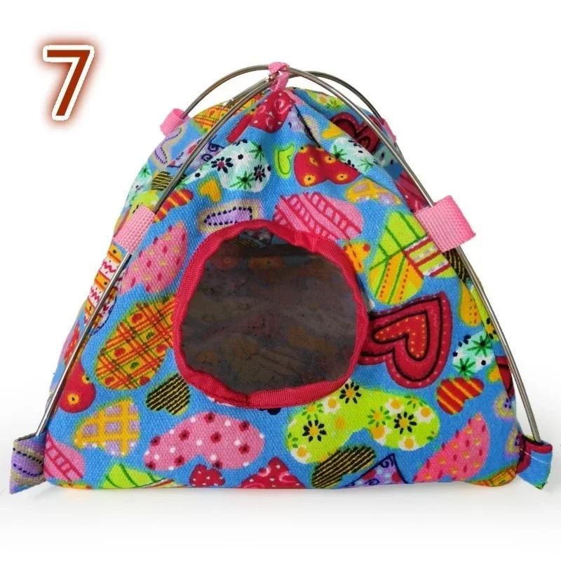 

Палатка для попугаев, брезентовое гнездо, спальный мешок, напольное подвесное птичье гнездо, хомяк, хлопковое гнездо, гамак 7