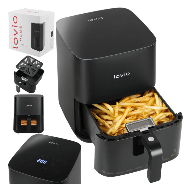 

Фритюрница Lovio Home LVAF001BK 1450 Вт объемом 5 л без жира. чёрный