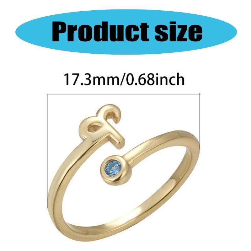 Unique Zircon Constellations Rings Adjustable Finger Rings Fashion Open Rings Statement Jewelry Simple Knuckles Rings