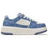 MLB Chunky Liner Height Increasing Low top Skateboard Shoes Unisex Blue 3ASXM016N-50BLD