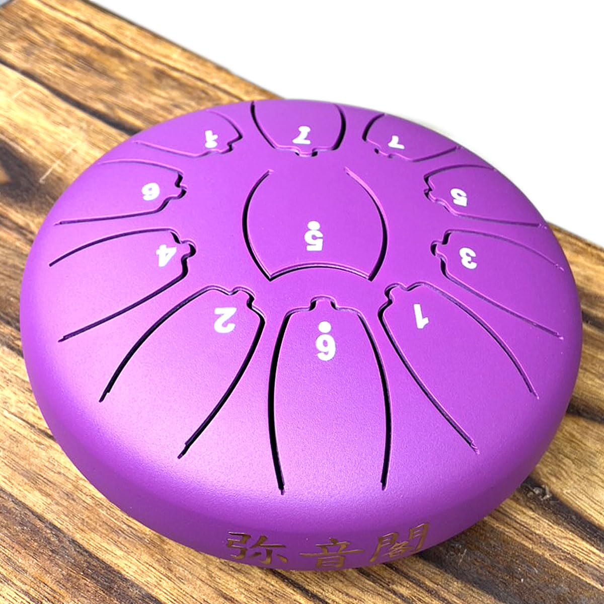 

Яонкаку Язычковый барабан Слит-драм 11 тонов 6 дюймов с сумкой для хранения Музыкальный инструмент Перкуссия Йога Медитация Дзен Молитва Ноты в комплекте (фиолетовый)