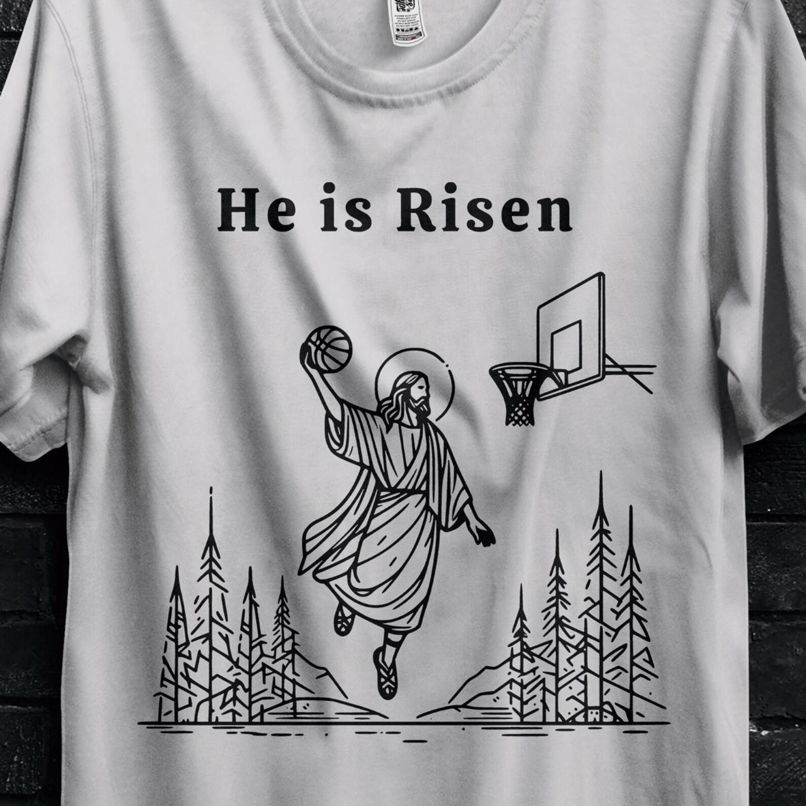 Jesus Has Rizzen Funny T Shirt For Christians,Personalized Christ Shirt,Jesus Was Born Apparel Tee,He Is Rizzen Gift For Disciples Of Christ 2XL