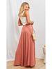 2025 European & American Women's High-waisted Long Wide-leg Summer Culottes with Elastic Waistband