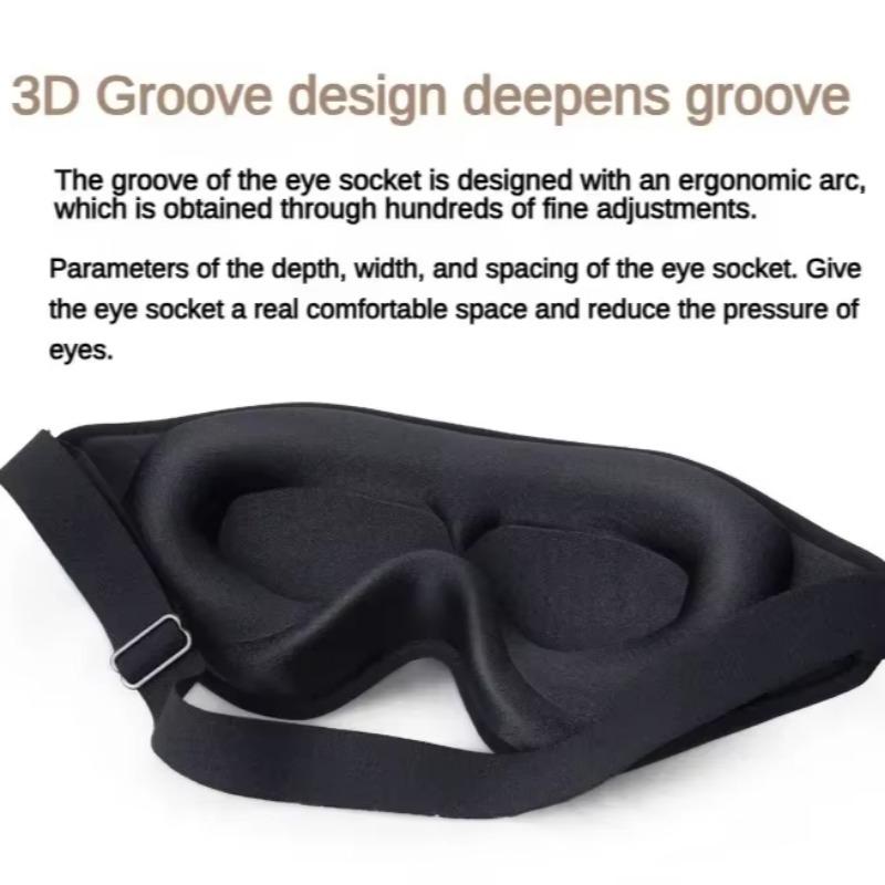 Maschera per Dormire 3D in Memory Foam Blocca Luce Maschera Occhi Ombretto Benda per Occhi Maschera Occhi Dormire Ausilio per il Sonno Mascherina Viso Cerotto per Occhi
