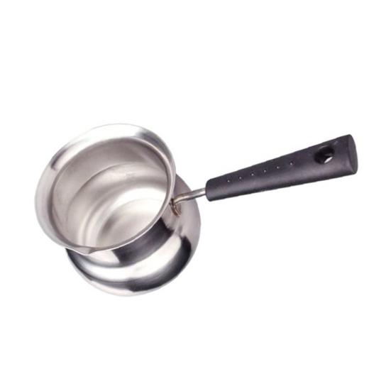 Yousheng Coffee Pot Stainless Steel Milk Warmer with Cool Handle Small Saucepan for Butter Melting And Sauces Portable Espresso Maker for Home