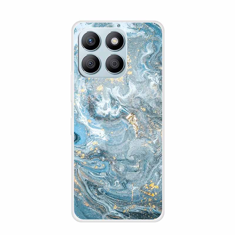 For Honor X8C X8B Phone Case For Huawei Honor X 8 C B X8 8C 8B Soft Silicone TPU Transparent Funda Clear Marble Patterns Cover