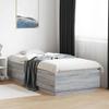 VidaXL Bed Frames, Double Bed with Slatted Base, Adult Bed, Bedroom Furniture, Modern, Sonoma Grey 100x200 3209721