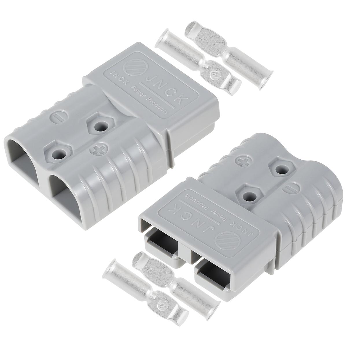 

2PCS/Set 120 Amp Anderson Style Plug with 4 Terminals Anderson Power Plug Durable Premium Anderson Style Plug Connectors Battery сірий