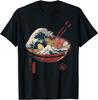 Funny Great Ramen Wave Japanese Food T-Shirt Gift For Men, Size M - 3XL Unisex T-Shirt