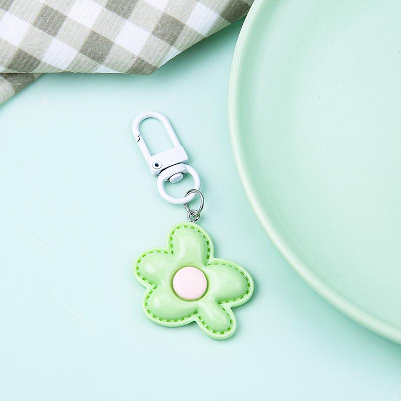 Bunter unregelmäßiger Blume Cartoon Schlüsselanhänger Anhänger - Niedliches Taschenzubehör