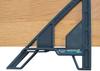 Shinwa Sokutei Triangle Circular Saw Guide with 9mm Black Ruler, AL, 15cm, 78108, Aluminum, Non-Slip Rubber, Stop,