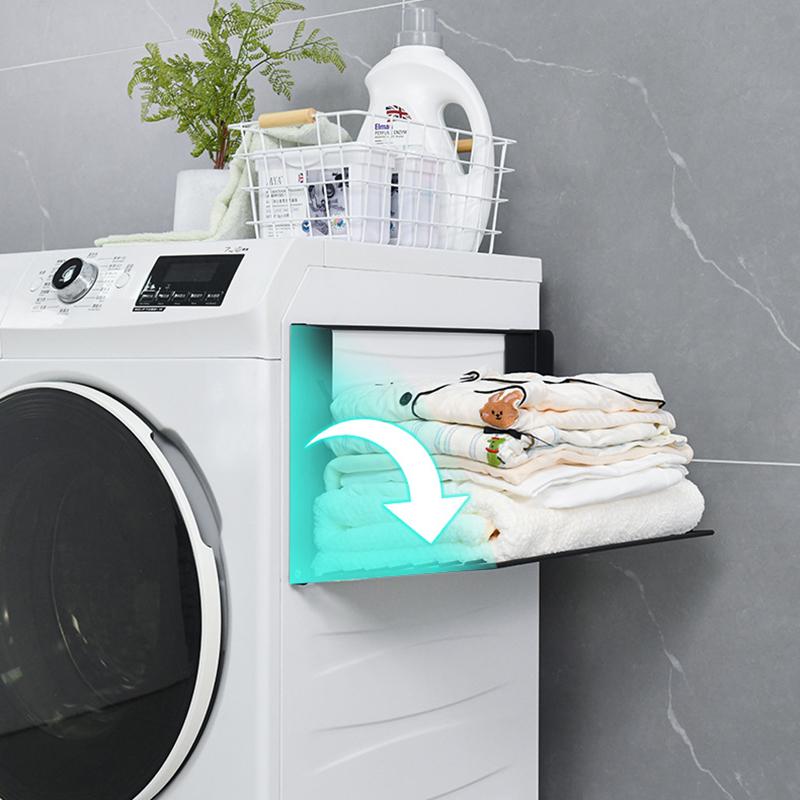 Space Saving Magnetic Folding Dirty Clothes Holder Carbon Steel Storage Rack