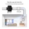 Cutie filtru inline admisie aer proaspăt cu prefiltru, filtru cu carbon activ și filtru HEPA, sistem HVAC, încălzire și răcire, ventilație