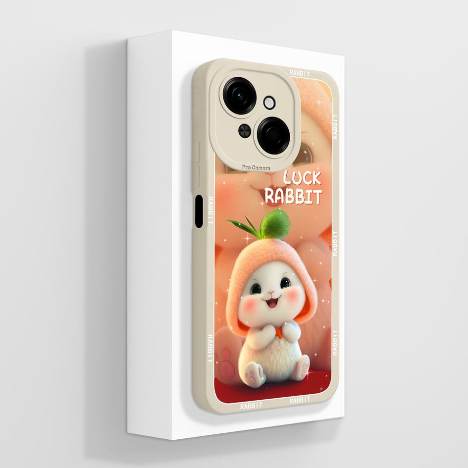 Do etui na telefon Tecno Pova 4 5 6 Pro Neo 3 Pop 8 9 z płynnego silikonu, modny mały miś, słodki, pulchny kot, miękka ochrona aparatu, torby na telefony do Tecno Capa