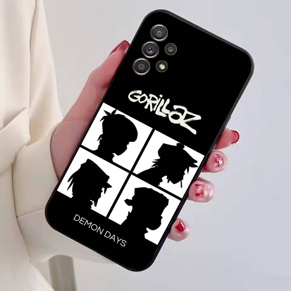 G-gorillaz Comic rock band  Phone Case For Samsung S25,S24,S21,S22,S23,S30,Ultra,S20,Plus,Fe,Soft Silicone Black Cover