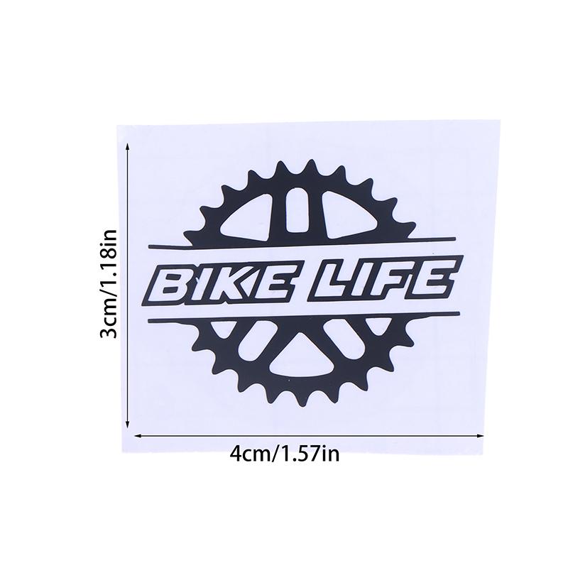 1 ks Nálepky Bike Life Na Rám Kola Horní Trubka Dekorativní Vinylová Nálepka Na Helmu Pro Kolo Vodotěsné Motocyklové Příslušenství