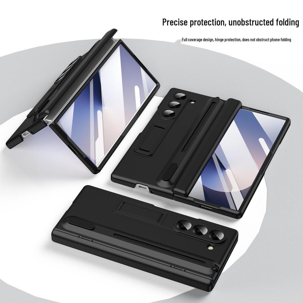 Samsung Z Fold7/6 Protective Case with Push-Pull Pen Slot and Holder
