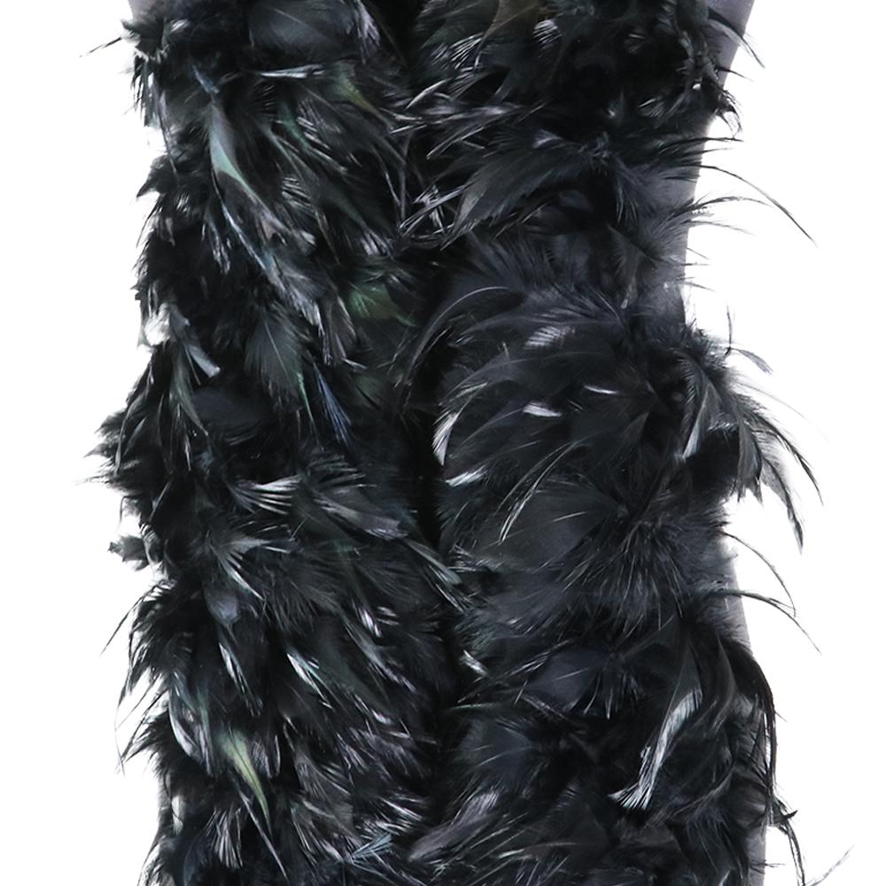 DIY 2 Meter Dickes Hahnenfedern Boa Basteln Natürliche Hühnerfeder Schal Herstellung Karneval Party Kleidung Bastelzubehör